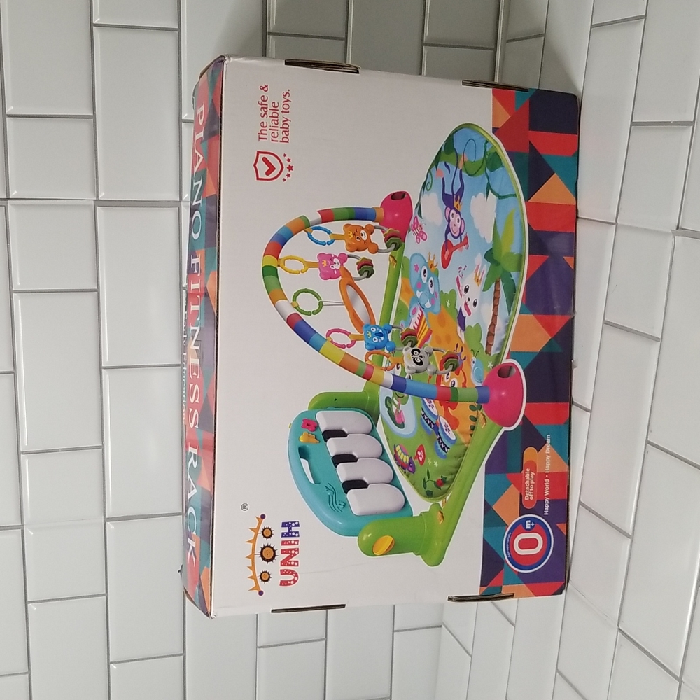 UNIH Baby Gym Play Mats, Kick and Play Piano Gym Activity Center for Infants